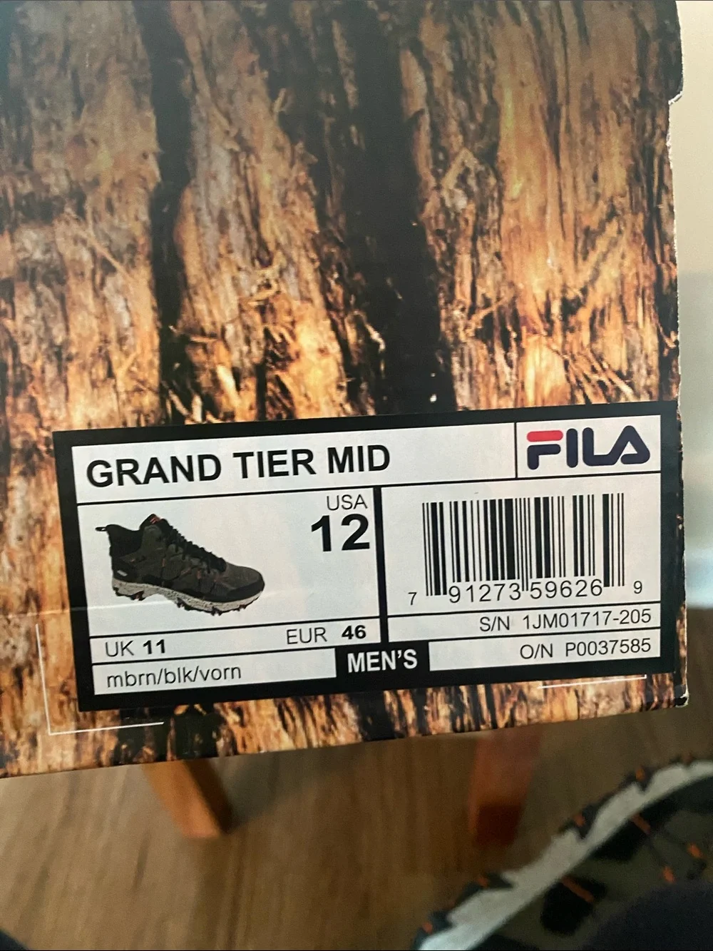 New! Men’s Fila Grand Tier Mid size 12 hiking boots. Gorpcore outdoors camping